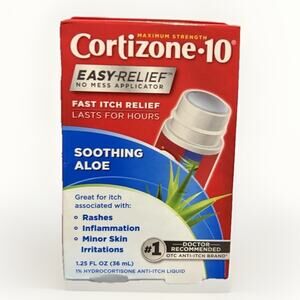 Cortizone-10 Easy-Relief Liquid Roll-On 1% Hydrocortisone Aloe Exp 12/2026